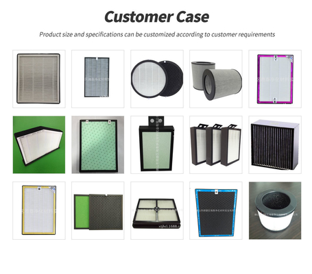 Adsorption Active Carbon Air Filters Panel ISO 9001 Certificate