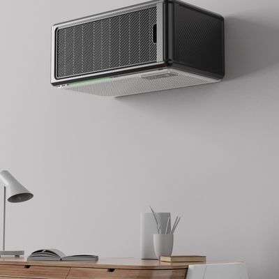 moteur fixé au mur de C.C d'épurateur d'air du bureau 240m2 pour des allergies