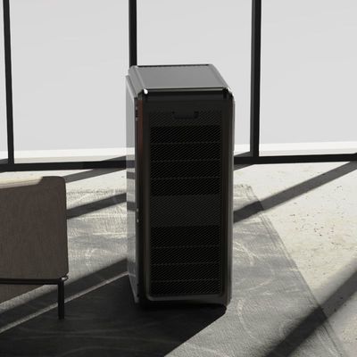 Cinq lumières UV de filtre de Hepa de vitesse aèrent l'OEM de matériel d'ABS d'épurateur